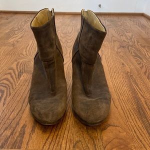 Rag & Bone brown suede heeled booties